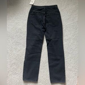 Free people black straight leg  jeans with tag size 27